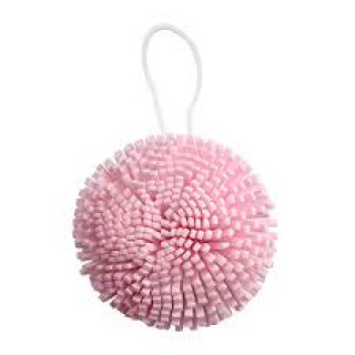 [SOLOMEYA] Мочалка-спонж для тела Розовая Bath Sponge Pink, 1 шт,