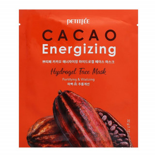 Маска для лица гидрогелевая с какао Petitfee Cacao Energizing Hydrogel Face Mask