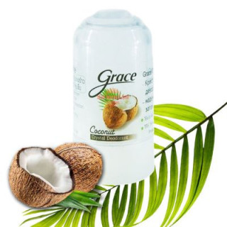 GRACE Кристаллический дезодорант Crystal Deodorant Coconut 70г (кокос)