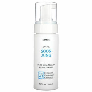 Гипоаллергенная увлажняющая пенка для умывания Etude House SoonJung pH 6.5 Whip Cleanser