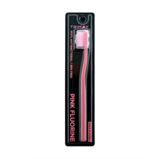 Антибактериальная зубная щетка со фтором Trimay Pink Fluorine Toothbrush