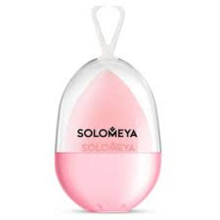 [SOLOMEYA] Спонж для макияжа вельветовый Персик Microfiber Velvet Sponge Peach, 1 шт