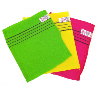 Мочалка-варежка для душа Мочалка Sung Bo Cleamy Viscose Squared Bath Towel